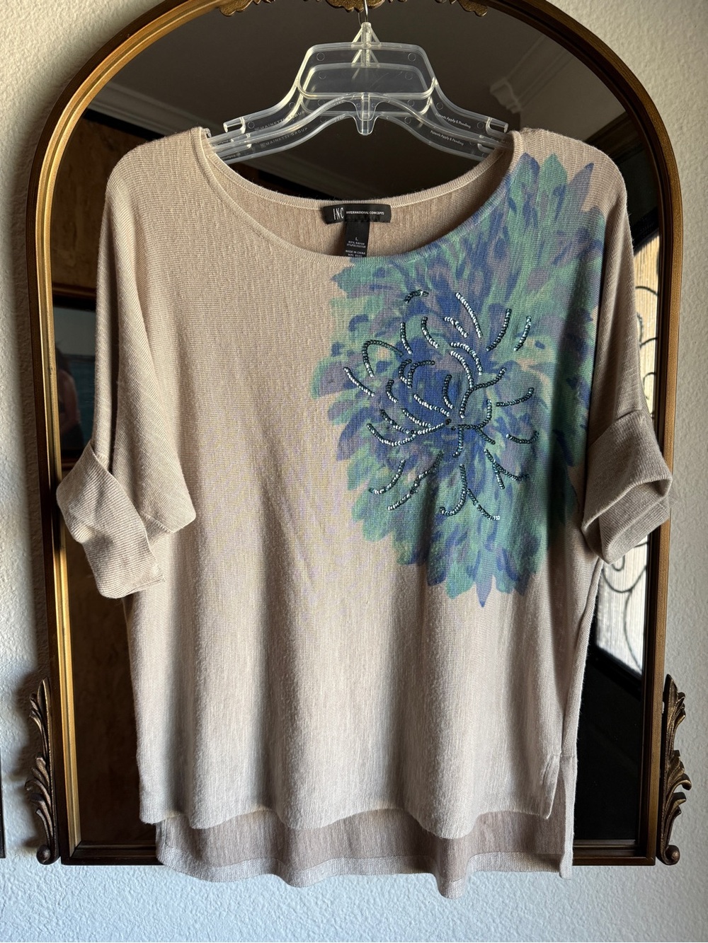 INC Flower Blouse